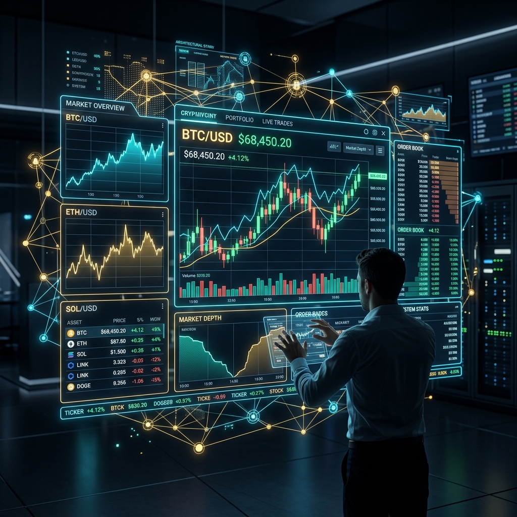 Futuristic Trading Charts